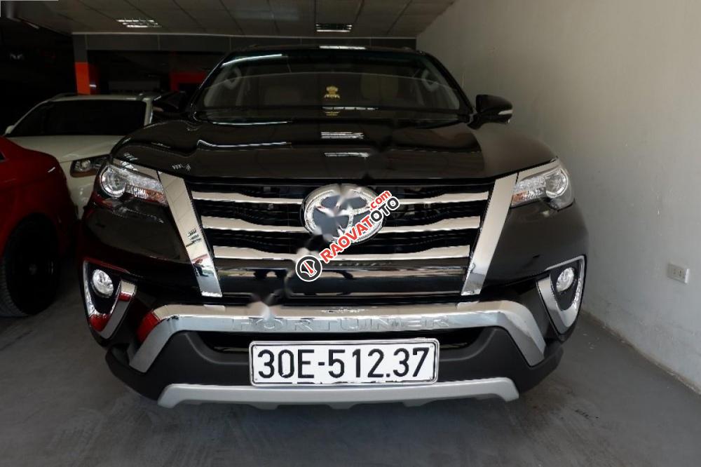 Bán ô tô Toyota Fortuner 2.7V 4x4 AT năm 2017, màu đen, nhập khẩu mới chạy 4800 km-0