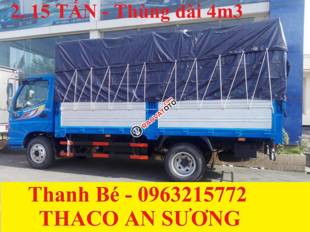 Bán Thaco Ollin 360 tải 2 tấn 4, thùng dài 4m3, đời 2017, hỗ trợ trả góp 75%-1