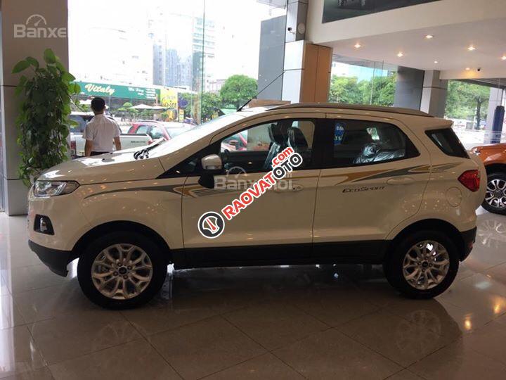 Cần bán xe Ford EcoSport Titanium 1.5 AT 2017, màu trắng, giao ngay, hỗ trợ trả góp 80% giá trị xe-1