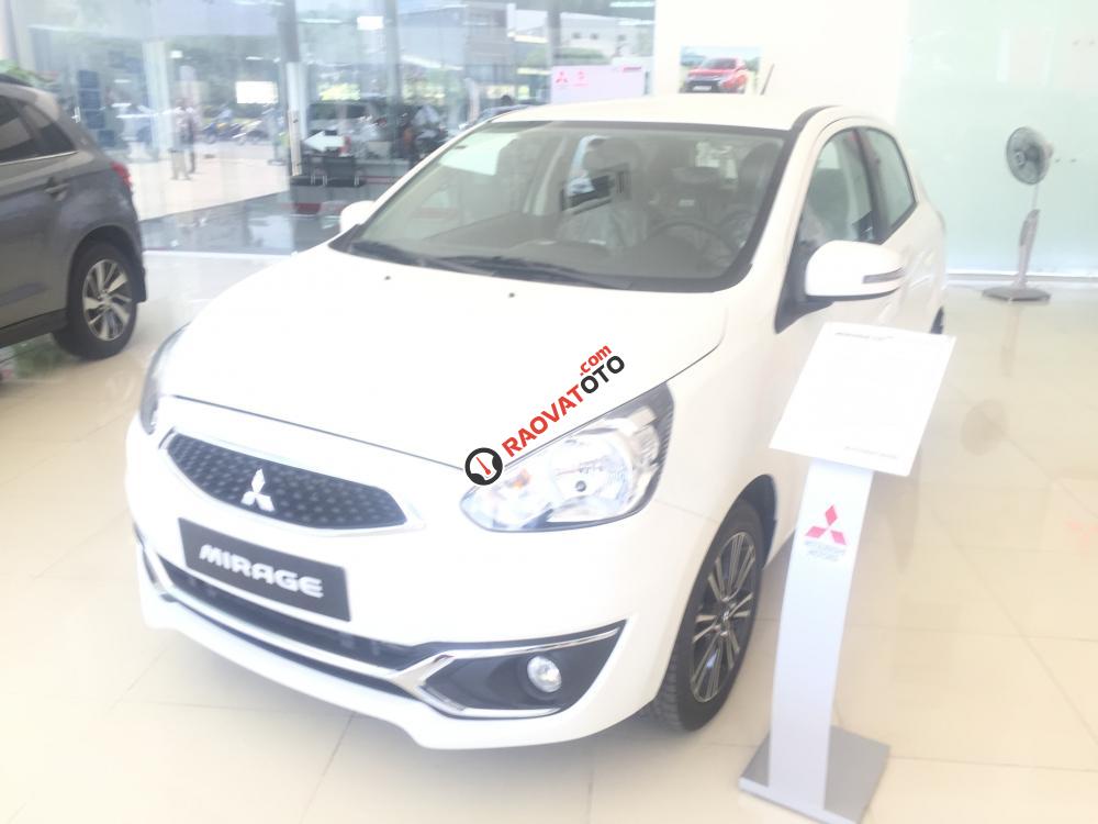 Cần bán xe Mitsubishi Mirage đời 2017, màu trắng giá tốt tại Quảng Nam, LH Quang 0905596067 hỗ trợ vay nhanh-4