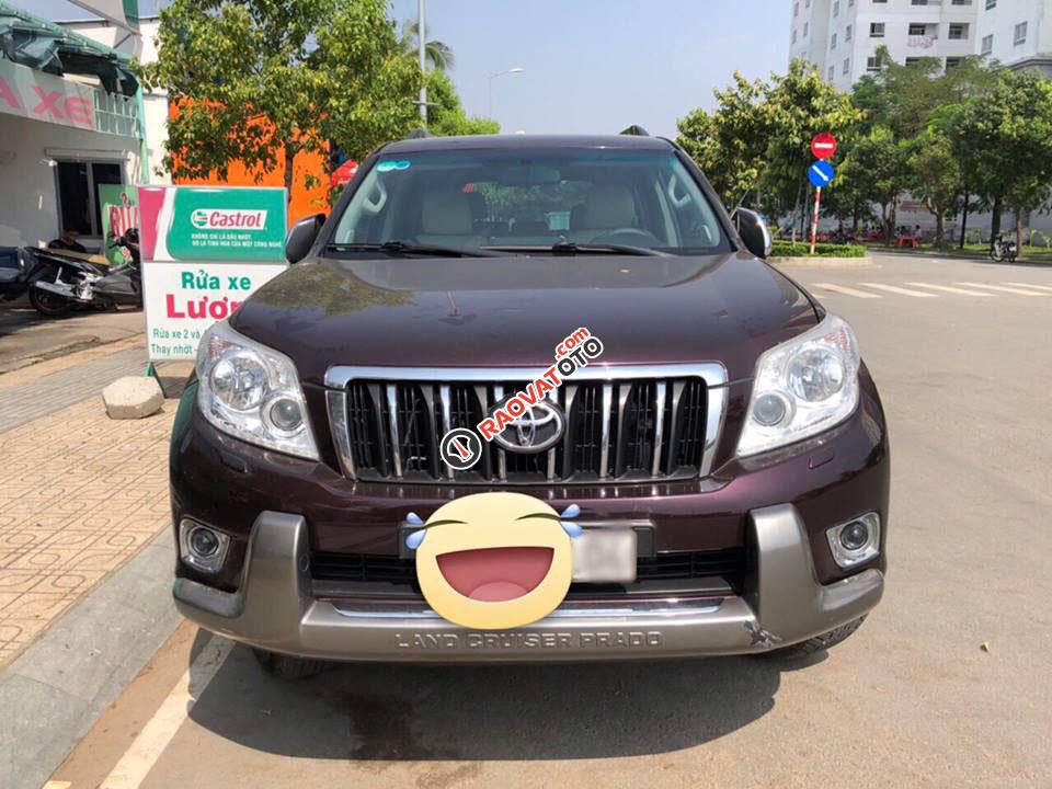 Cần bán Toyota Prado Landcruise TXL 2010, màu đỏ mận, nhập khẩu-0