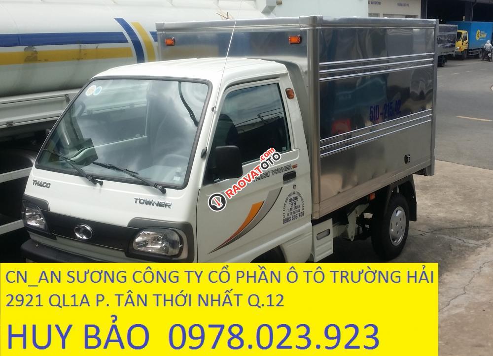 Xe tải Thaco giao xe ngay, Thaco Towner 750 tải 850 kg thùng kín-1