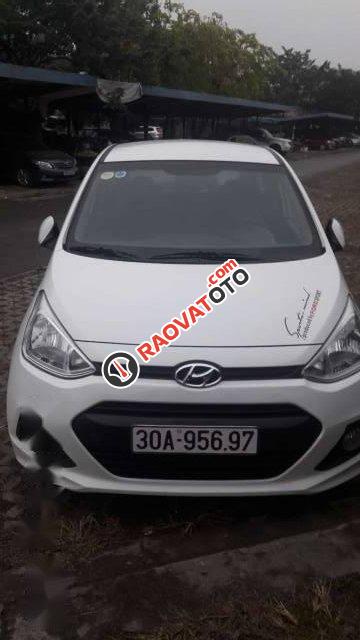 Chính chủ bán lại xe Hyundai Grand i10 2016, màu trắng-1