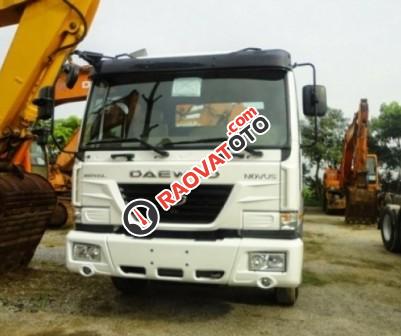 Xe tải Daewoo 3 chân, gắn cẩu 8 tấn đã qua sử dụng, xe tải cũ-0