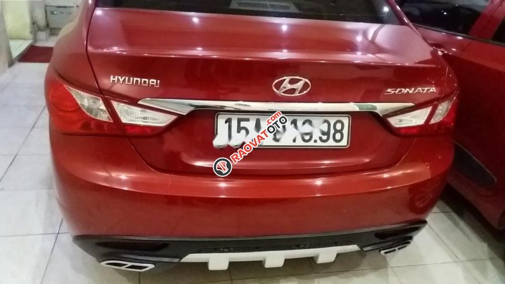 Bán Hyundai Sonata năm 2011, màu đỏ, xe nhập chính chủ giá cạnh tranh-0