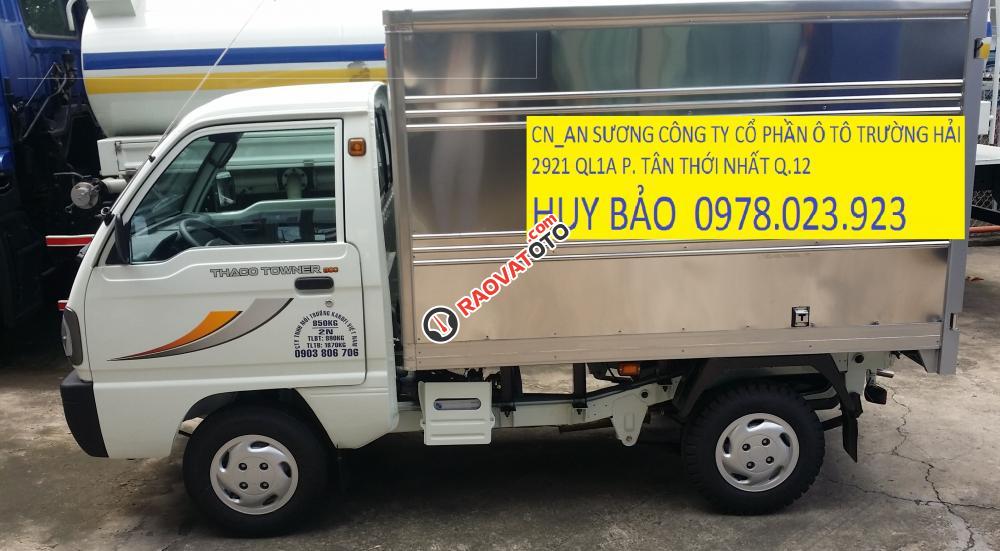 Xe tải Thaco giao xe ngay, Thaco Towner 750 tải 850 kg thùng kín-2