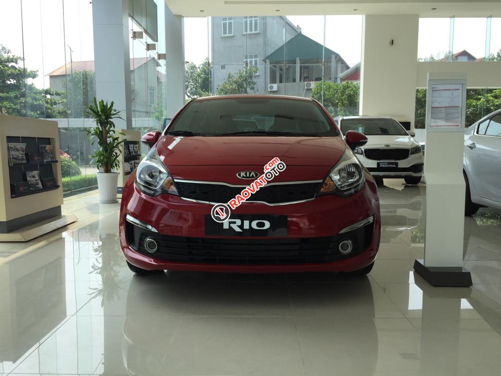 Kia Rio 2017 Sedan số tự động, nhập khẩu, màu đỏ, giá hấp dẫn- Kia Vĩnh Phúc, 0979.428.555-0