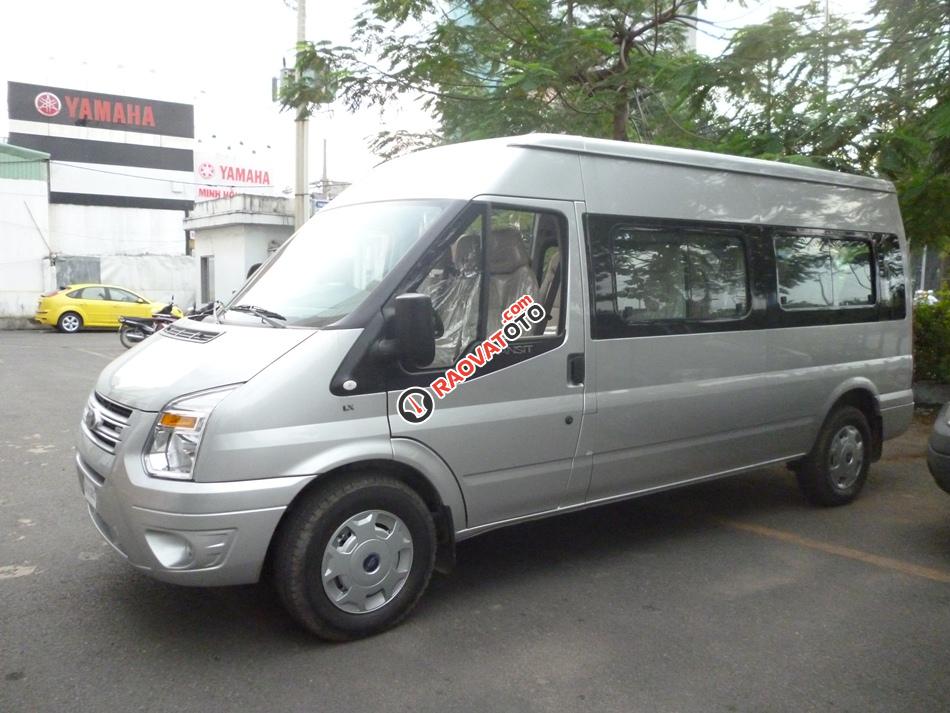 Tặng BHVC, bộ phụ kiện cho Ford Transit 2.4 đời 2017, màu bạc, hỗ trợ vay tối đa, LS thấp và ổn định-5