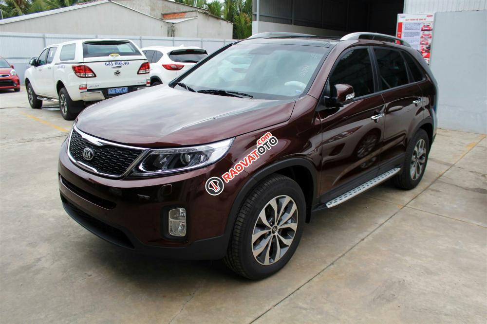 Bán Kia Sorento AT năm 2018, màu đỏ, giá chỉ 909 triệu-1