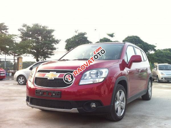 Chevrolet Orlando LTZ 1.8L màu đỏ 7 chỗ, mua xe trả góp - LH: 090.102.7.102-0