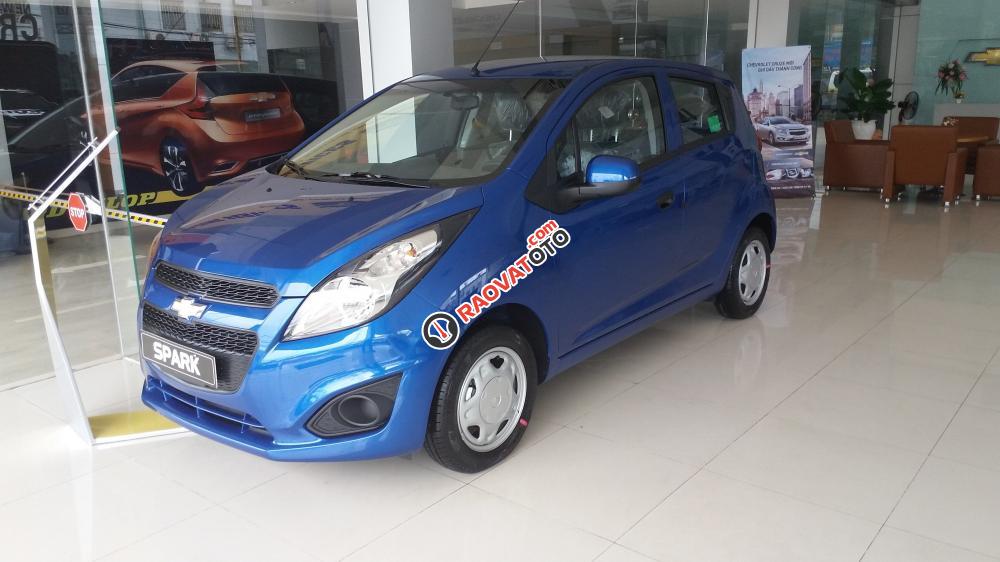 Chevrolet Spark LS 1.2L màu xanh dương, mua xe trả góp, lãi suất ưu đãi- LH: 090.102.7102 Huyền Chevrolet-1