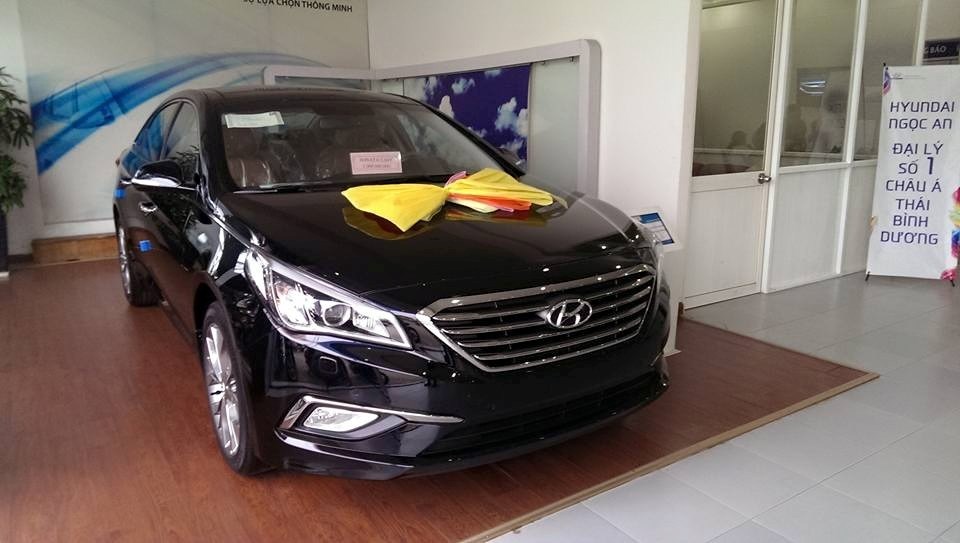 Bán xe Hyundai Sonata 2017, màu đen, xe nhập-14