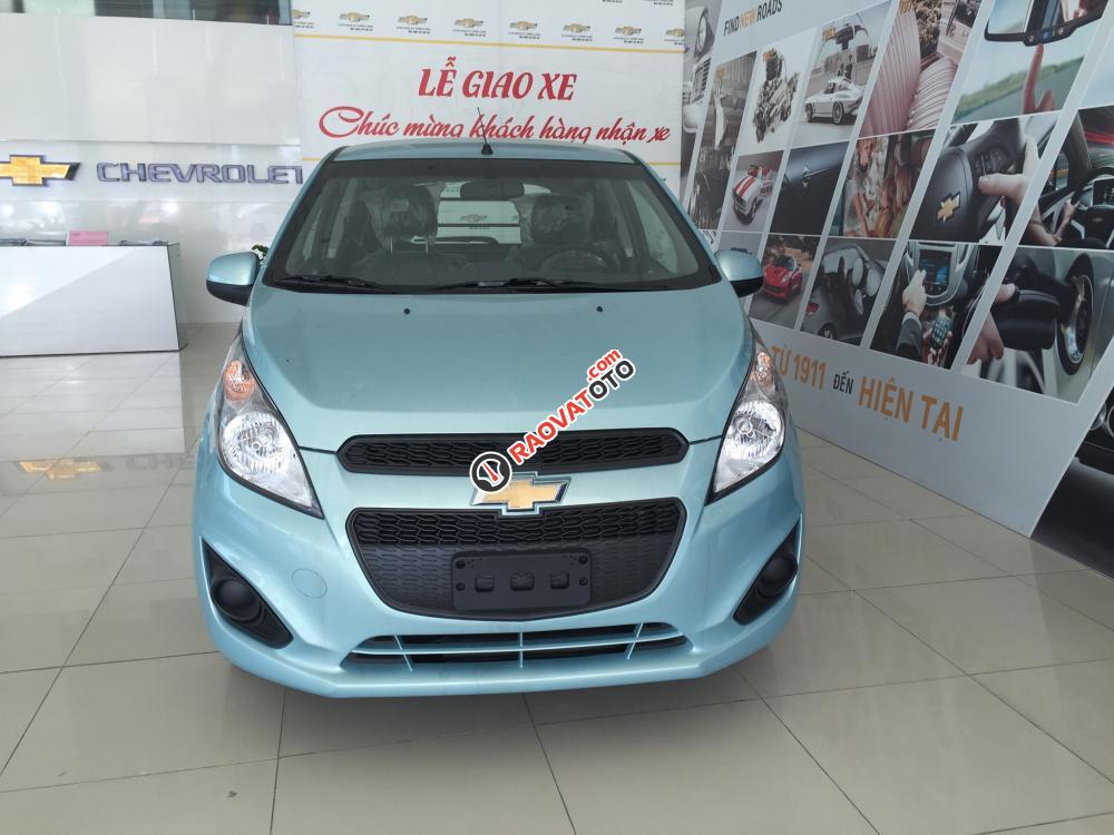 Bán ô tô Chevrolet Spark Duo, màu xanh ngọc, giá chỉ 279 triệu, LH: Huyền Chevrolet 0901027102-0