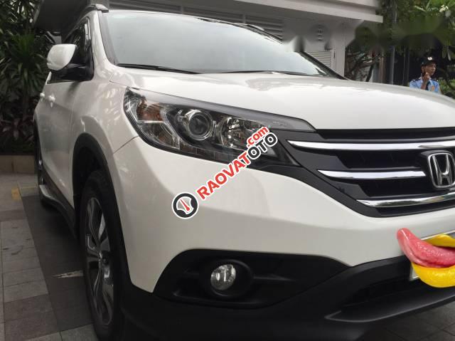 Bán Honda CR V đời 2014, màu trắng-5