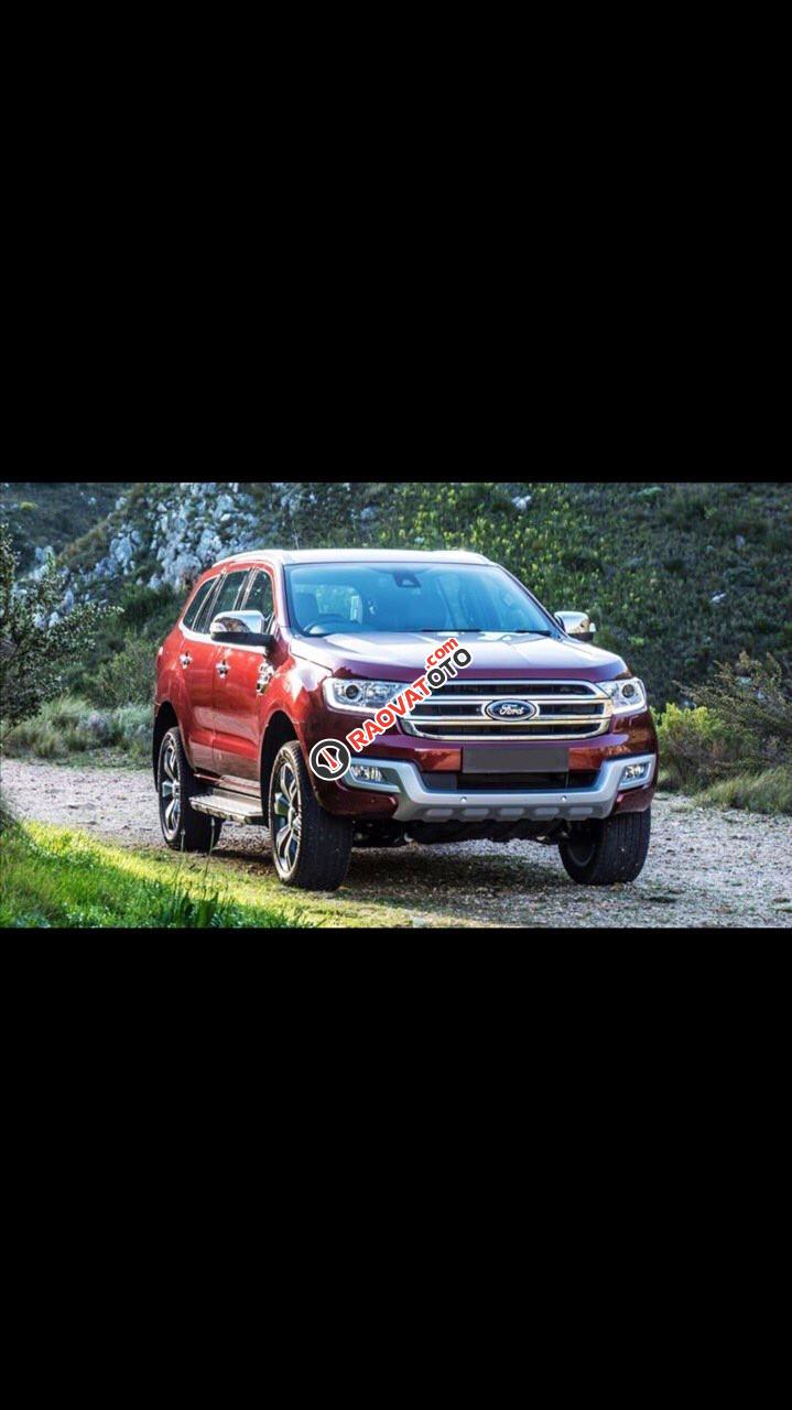 Bán xe Ford Everest đời 2016 AT, 2.2L, màu đỏ, xe nhập, 1 tỷ 65tr, BH đến 12/2019-2