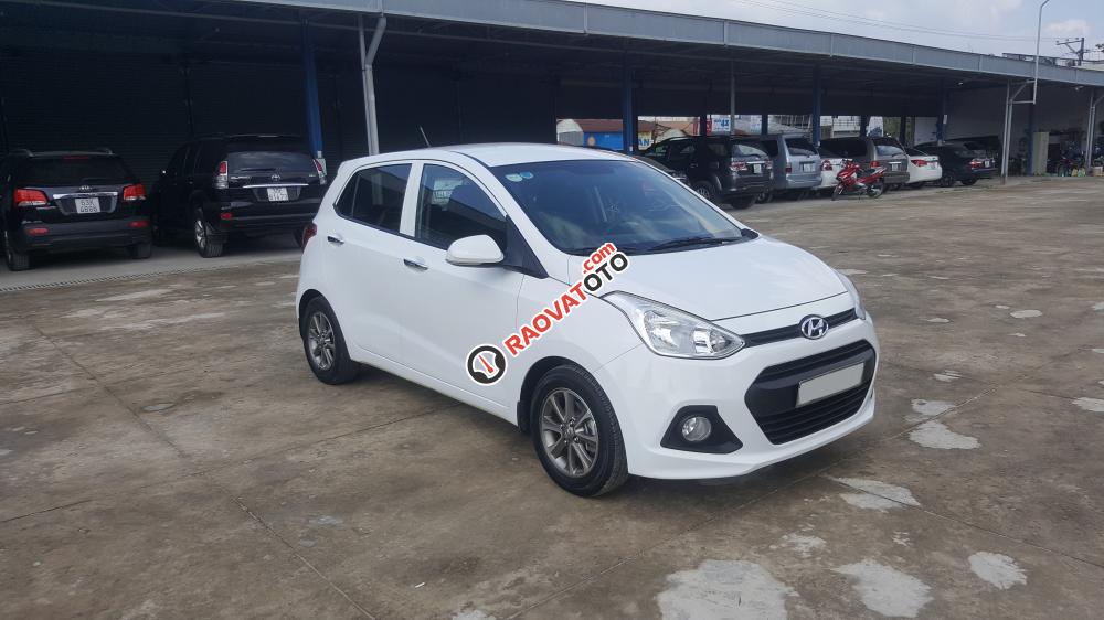 Bán Hyundai Grand i10 1.0MT sản xuất 2014, màu trắng, xe nhập Ấn Độ-1