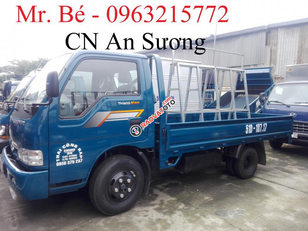 Cần bán xe tải Thaco Kia K165S thùng lửng 2T49, thùng dài 3m5, đời 2017-0