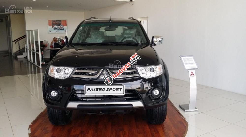 [Đặc biệt] Mitsubishi Pajero Sport 2017 xám titan, dòng SUV đẳng cấp, động cơ 3.0, cho vay 80% - LH: 0905.91.01.99 (Phú)-1