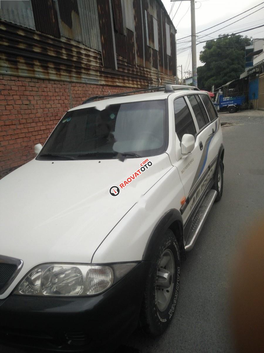 Bán Ssangyong Musso 2.3 năm 2002, màu trắng, xe nhập-0