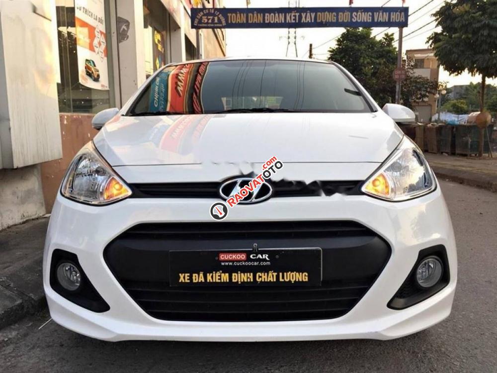 Cần bán xe Hyundai Grand i10 1.0 MT năm 2016, màu trắng, nhập khẩu, 355tr-0