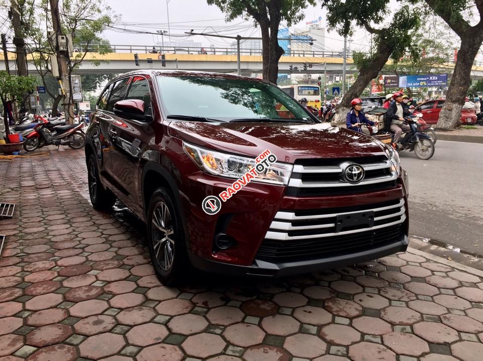 Bán xe Toyota Highlander LE đời 2017, màu đỏ đun, nhập khẩu Mỹ giá tốt nhất toàn quốc. LH: 0948.256.912-2