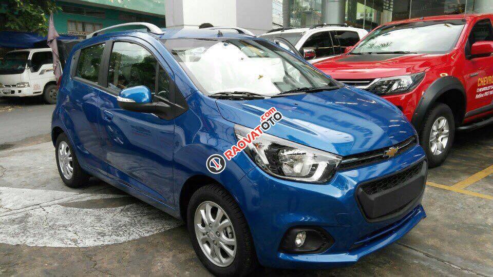 Bán Chevrolet Spark LT đời 2017, màu xanh lam, giá chỉ từ 359 triệu-1