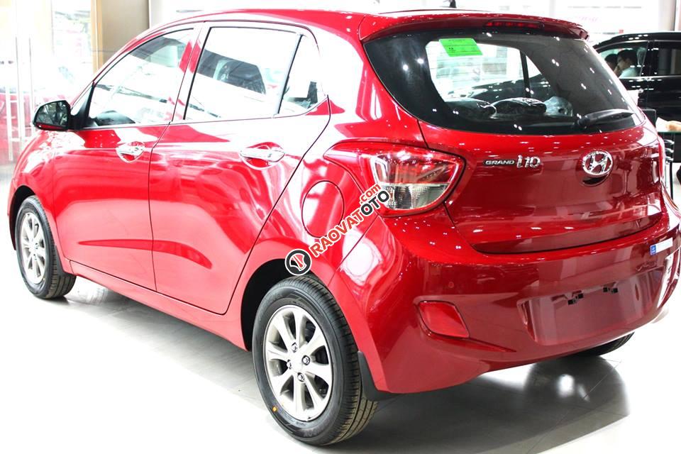 Bán Hyundai Grand i10 đời 2017, màu đỏ, xe lắp ráp việt nam, lãi suất tốt, 90%-5