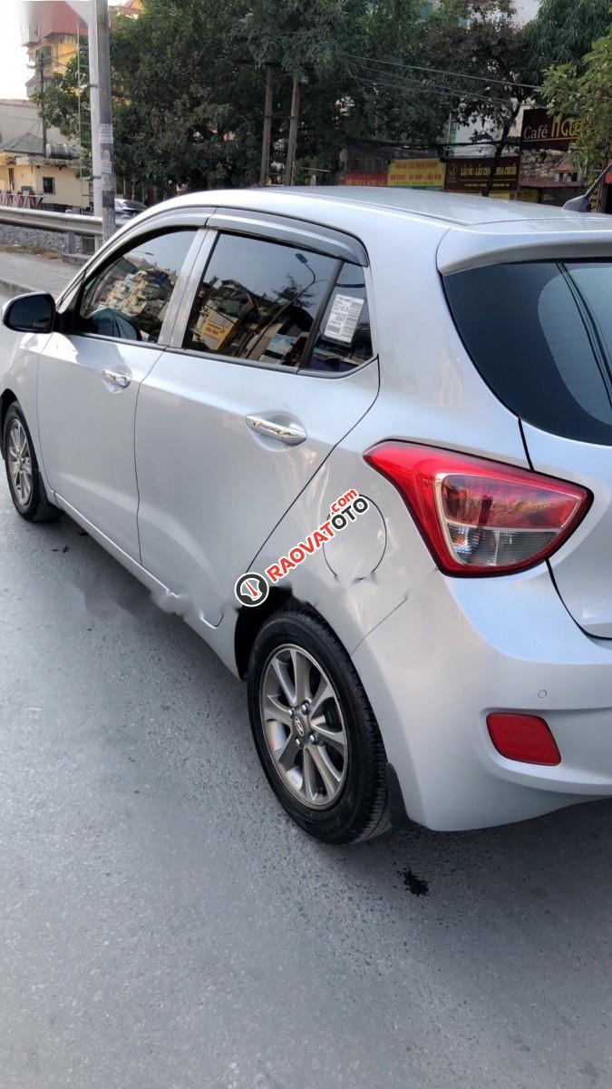 Cần bán lại xe Hyundai Grand i10 1.0 MT đời 2014, màu bạc, nhập khẩu xe gia đình-7