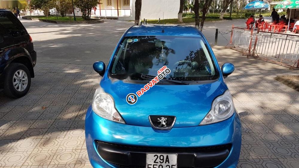 Bán ô tô Peugeot 107 1.0AT đời 2008, màu xanh lam, xe nhập chính chủ, giá 230tr-0