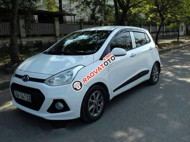 Bán xe Hyundai Grand i10 đời 2015, màu trắng, nhập khẩu-1