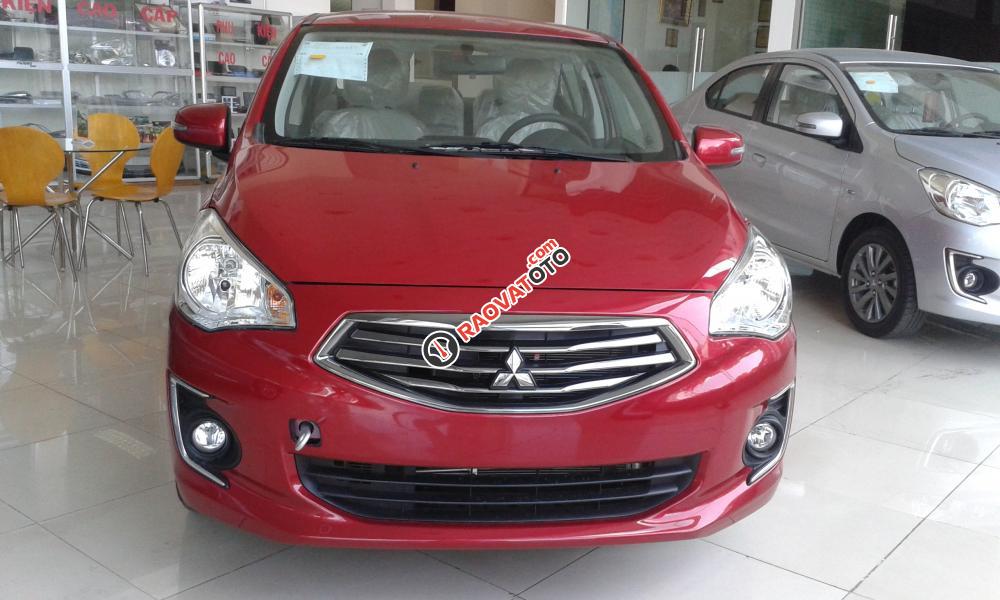 Bán xe Mitsubishi Attrage tại Đà Nẵng đời 2017, màu đỏ, nhập khẩu - Liên hệ: Võ Như Hòa 0917478445-5