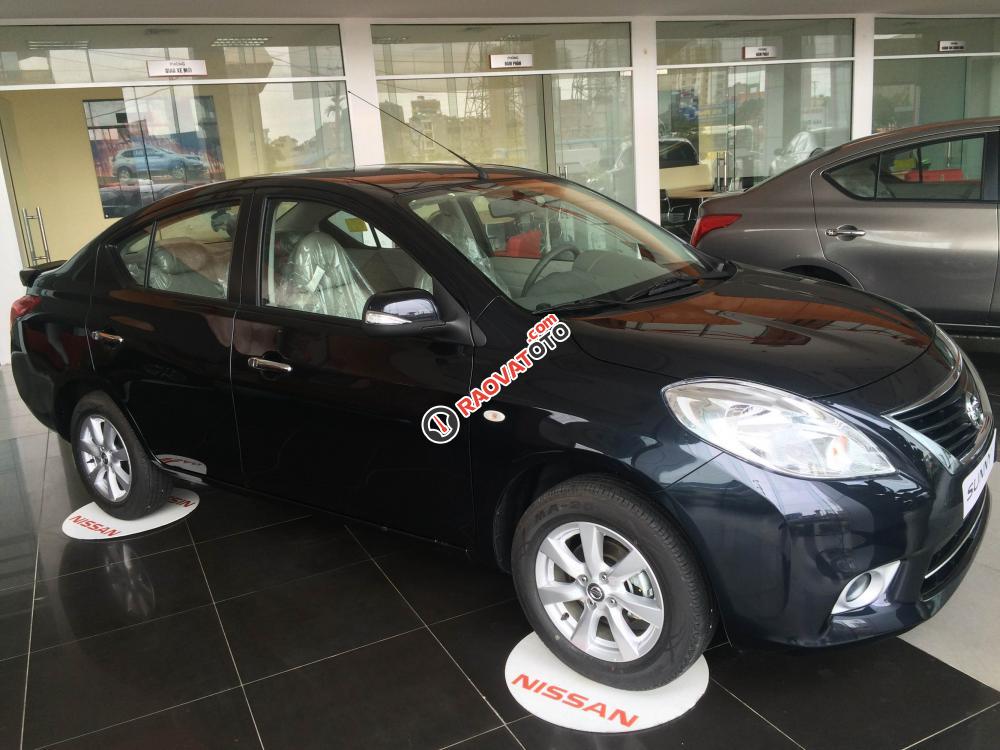 Bán Nissan Sunny XV 2018, màu đen, khuyến mãi tốt, trả góp, 428 triệu - LH 0935588699-2