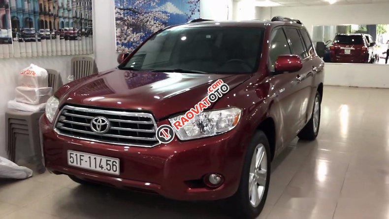 Bán ô tô Toyota Highlander đời 2008, màu đỏ, nhập khẩu nguyên chiếc-5