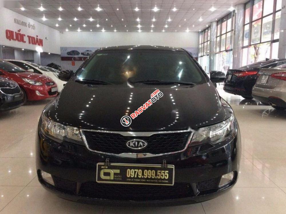 Bán Kia Cerato 1.6 AT đời 2011, màu đen, nhập khẩu-0