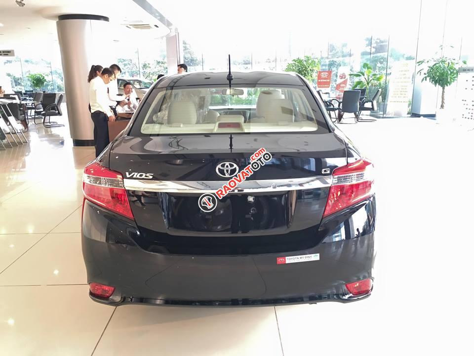 Bán Toyota Vios 1.5G (CVT) đời 2018, màu đen, hỗ trợ 80% giá trị xe, LH ngay 0911404101-3