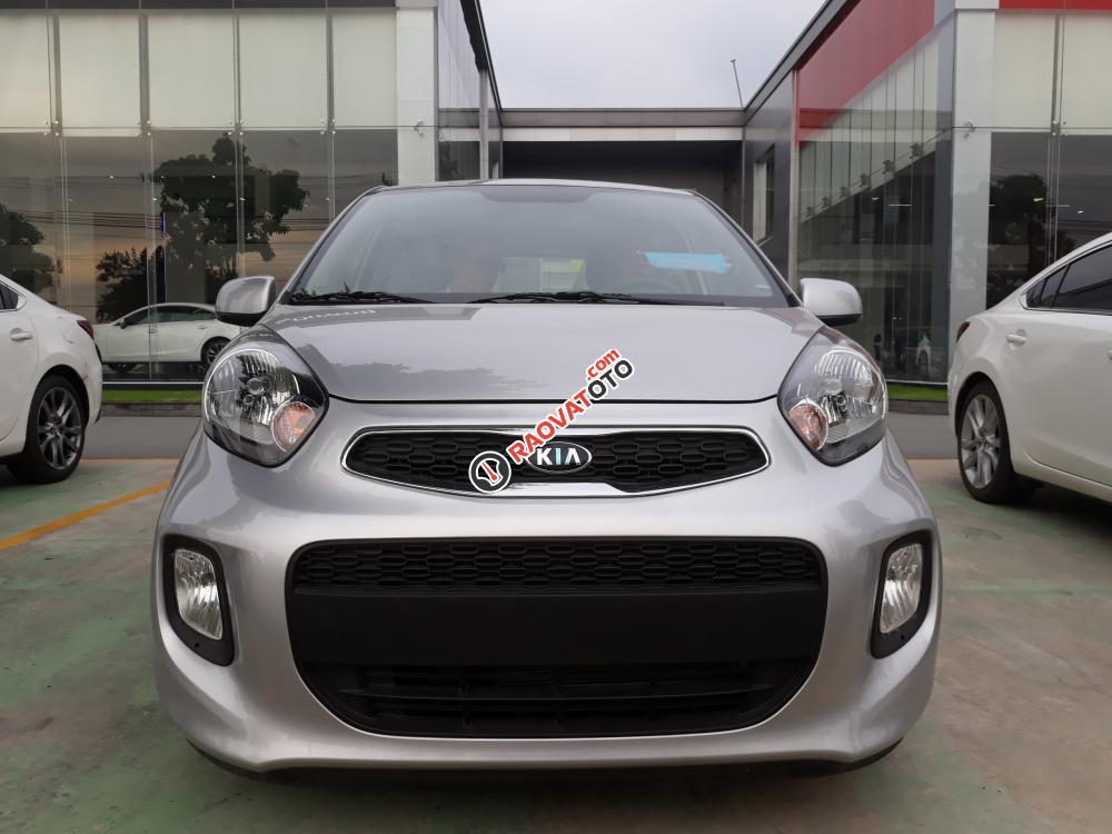 Bán Kia Morning EXMT 1.25L đời 2016, màu bạc-0