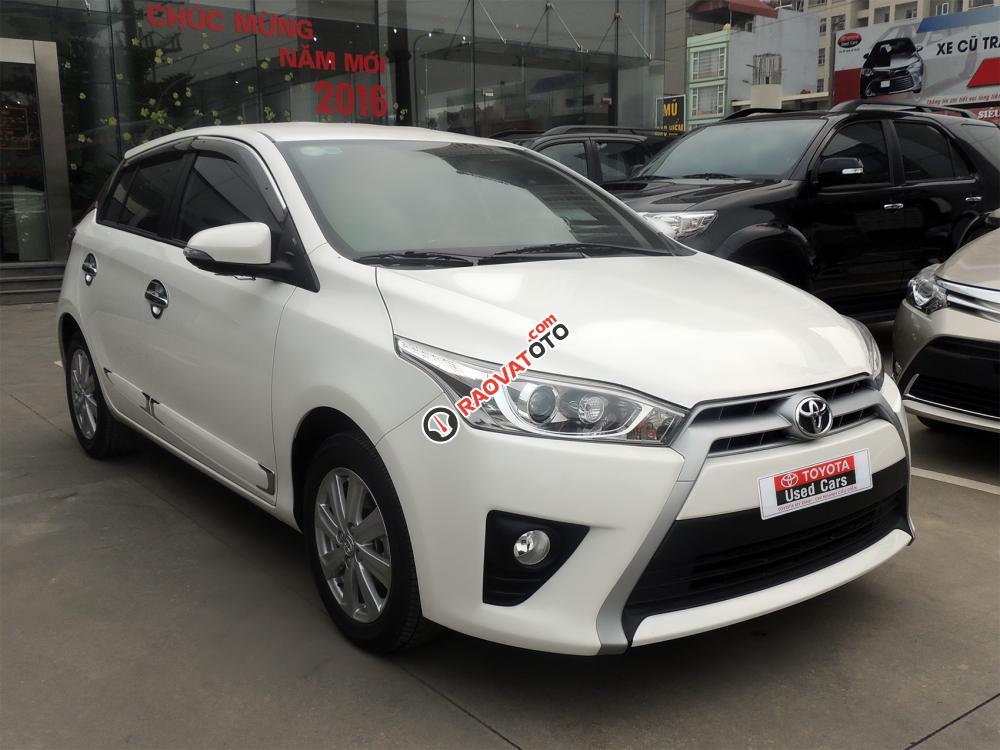 Cần bán Toyota Yaris G đời 2014, màu trắng, xe nhập-0