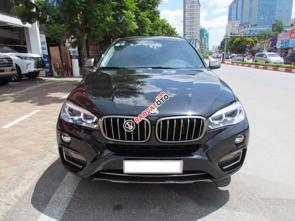 BMW X6 3.0 xăng sản xuất 2015, đăng ký 2016, màu đen xe nhập khẩu-0