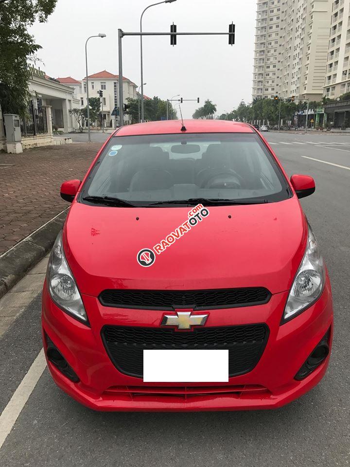 Bán ô tô Chevrolet Spark 1.2LS MT  model 2017, màu đỏ, giá tốt-0