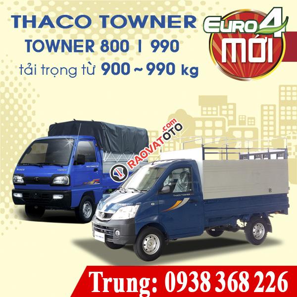 Bán xe tải Thaco Towner 800 tải trọng 990kg - Thaco Long An-0