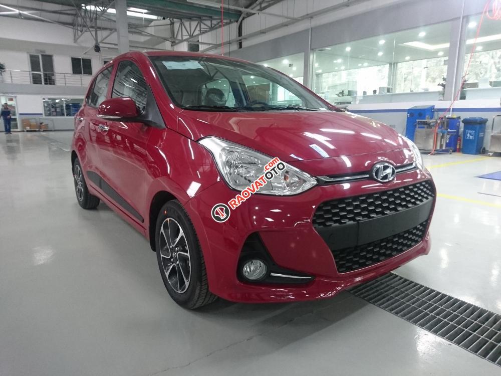 Bán xe Hyundai Grand i10 CKD SX 2018 màu đỏ, các phiên bản, giá tốt nhất - LH 090.467.5566-0