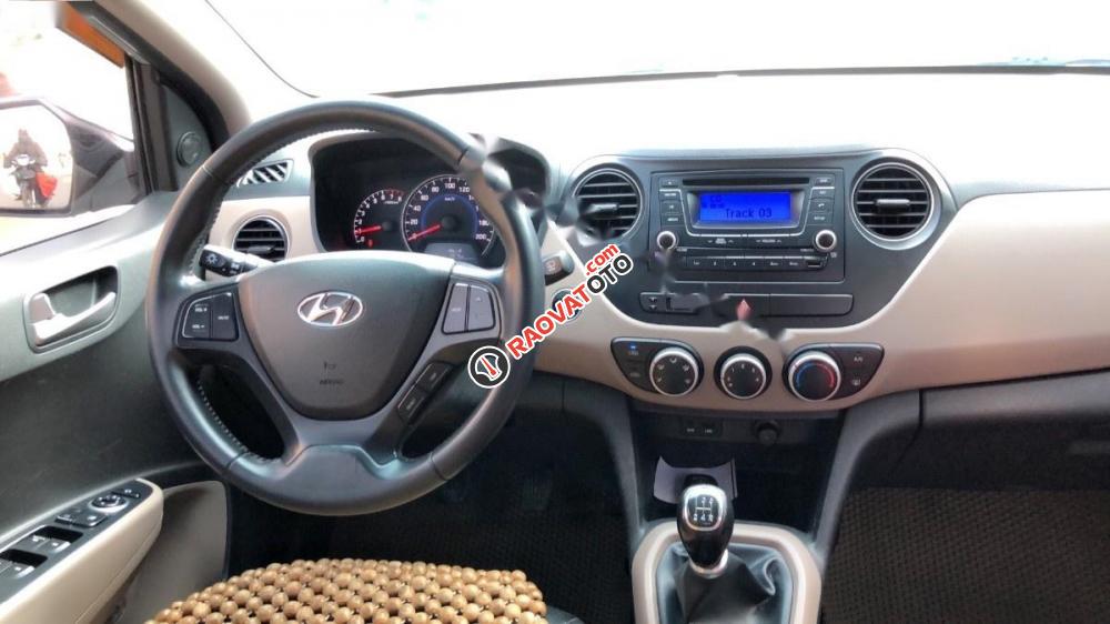 Cần bán lại xe Hyundai Grand i10 1.0 MT đời 2014, màu bạc, nhập khẩu xe gia đình-4