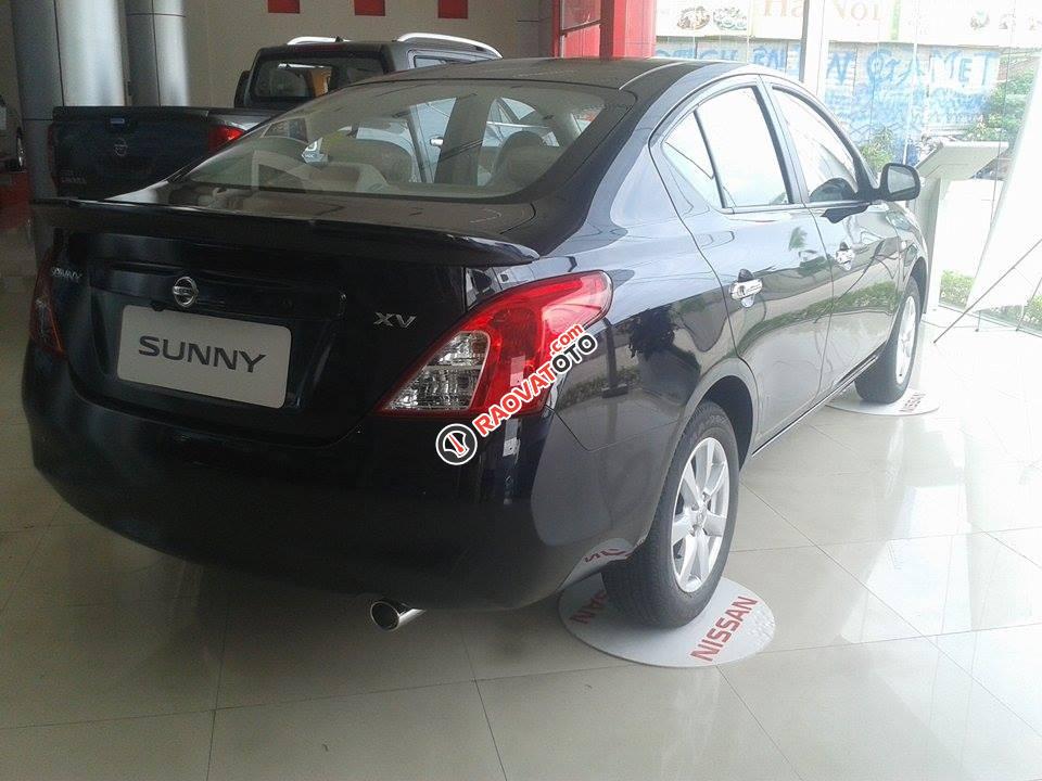 Bán Nissan Sunny XV 2018, màu đen, khuyến mãi tốt, trả góp, 428 triệu - LH 0935588699-4