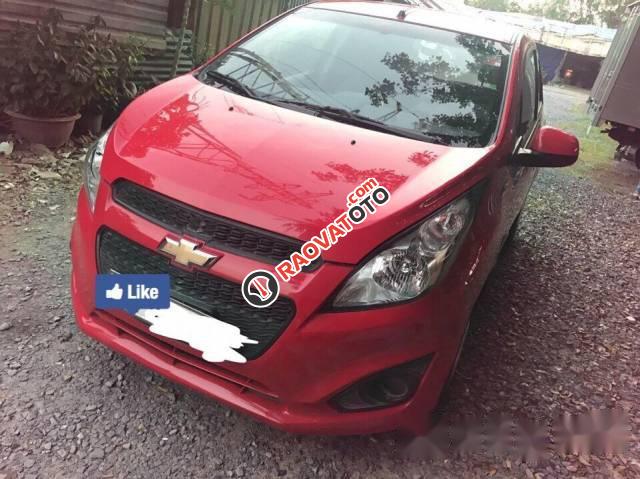 Bán Chevrolet Spark LS sản xuất 2016, màu đỏ như mới, giá tốt-0