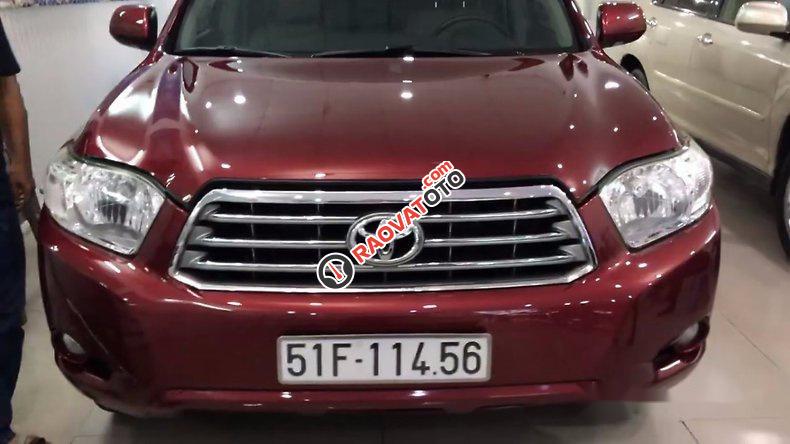 Bán ô tô Toyota Highlander đời 2008, màu đỏ, nhập khẩu nguyên chiếc-2