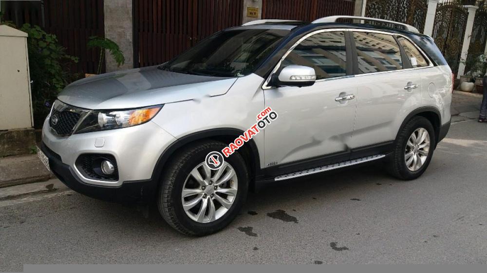 Cần bán lại xe Kia Sorento GAT 2.4L 4WD đời 2010, màu bạc, nhập khẩu chính chủ-0