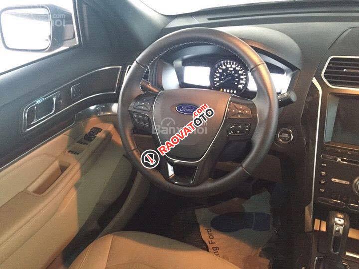 Bán xe sang dành cho gia đình 7 chỗ ngồi, Ford Explorer 2.3L Ecoboost Limited, màu ghi xám, giao xe ngay-3