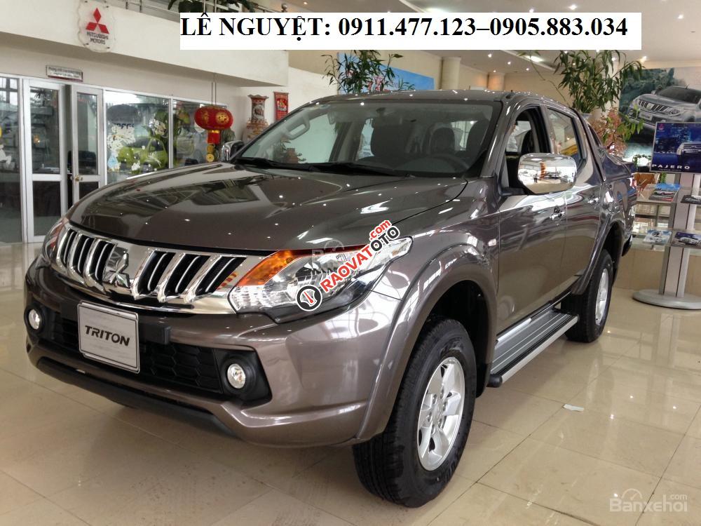 Bán ô tô Mitsubishi Triton mới đời 2017, màu nâu, nhập khẩu chính hãng, giá tốt-2