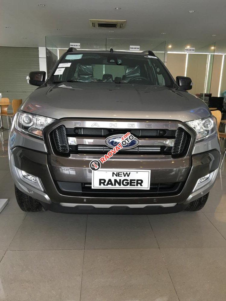 Ford Ranger 2017 phiên bản Wiltrak 3.2 màu bạc, hỗ trợ giao xe, hỗ trợ trả góp-3