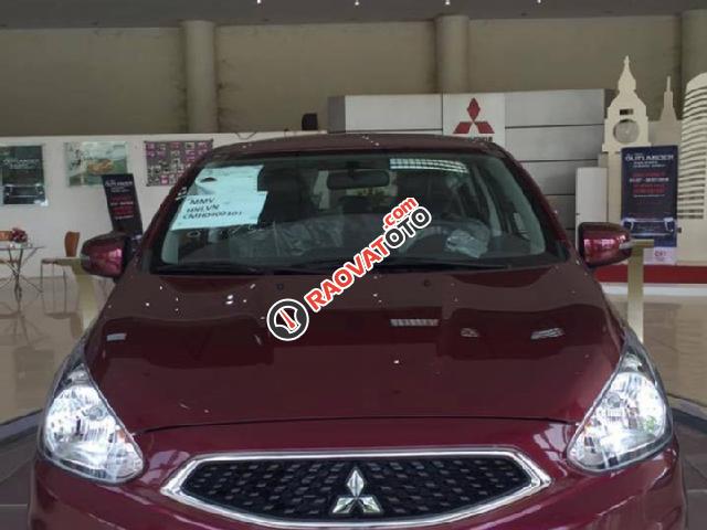 Bán Mitsubishi Mirage sản xuất 2017, màu đỏ, xe nhập, liên hệ: Võ Như Hòa 0917478445-0